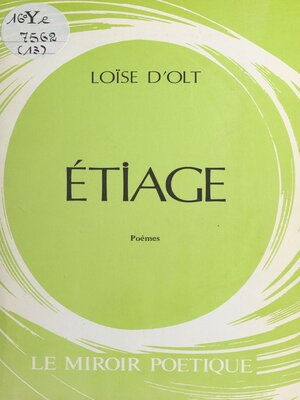 cover image of Étiage